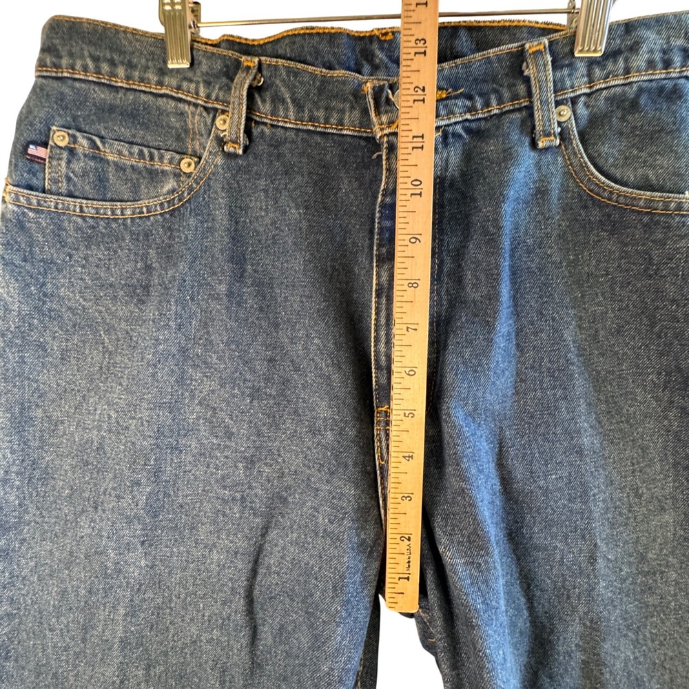 Vtg Polo Jeans Ralph Lauren Mens Relaxed Denim Blue Medium Wash 38x32 90s Y2K - Picture 7 of 12